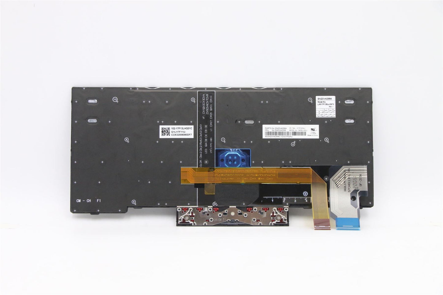 Lenovo ThinkPad L13 2 X13 Keyboard Russain Black Backlit 5N20V43056