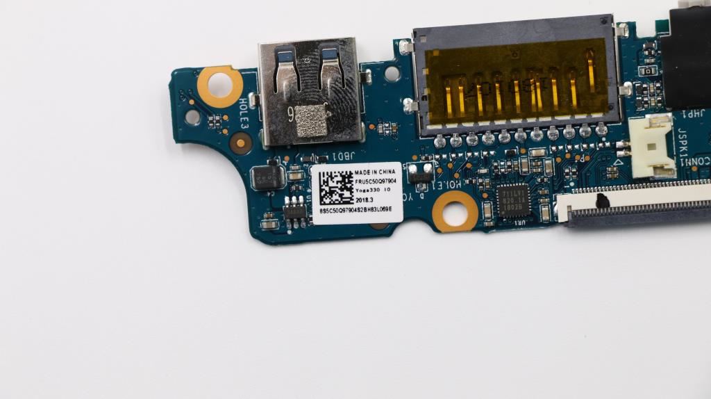 Lenovo Yoga 6-11IGM 330-11IGM USB SD Card Audio Port Board 5C50Q97904