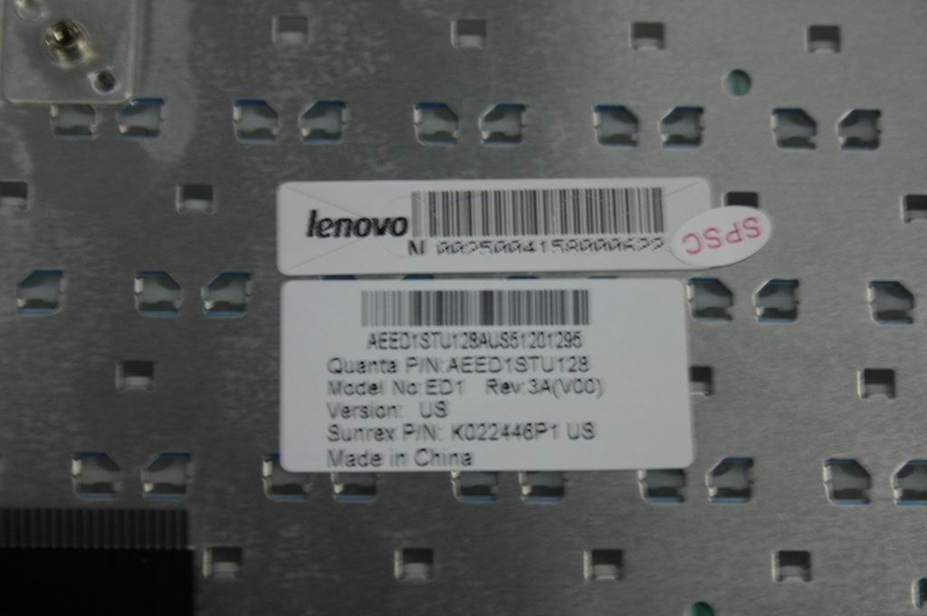 Lenovo ED1 86白色键盘AEED1STU01 1KAFZZUST58 US English Keyboard 25004158