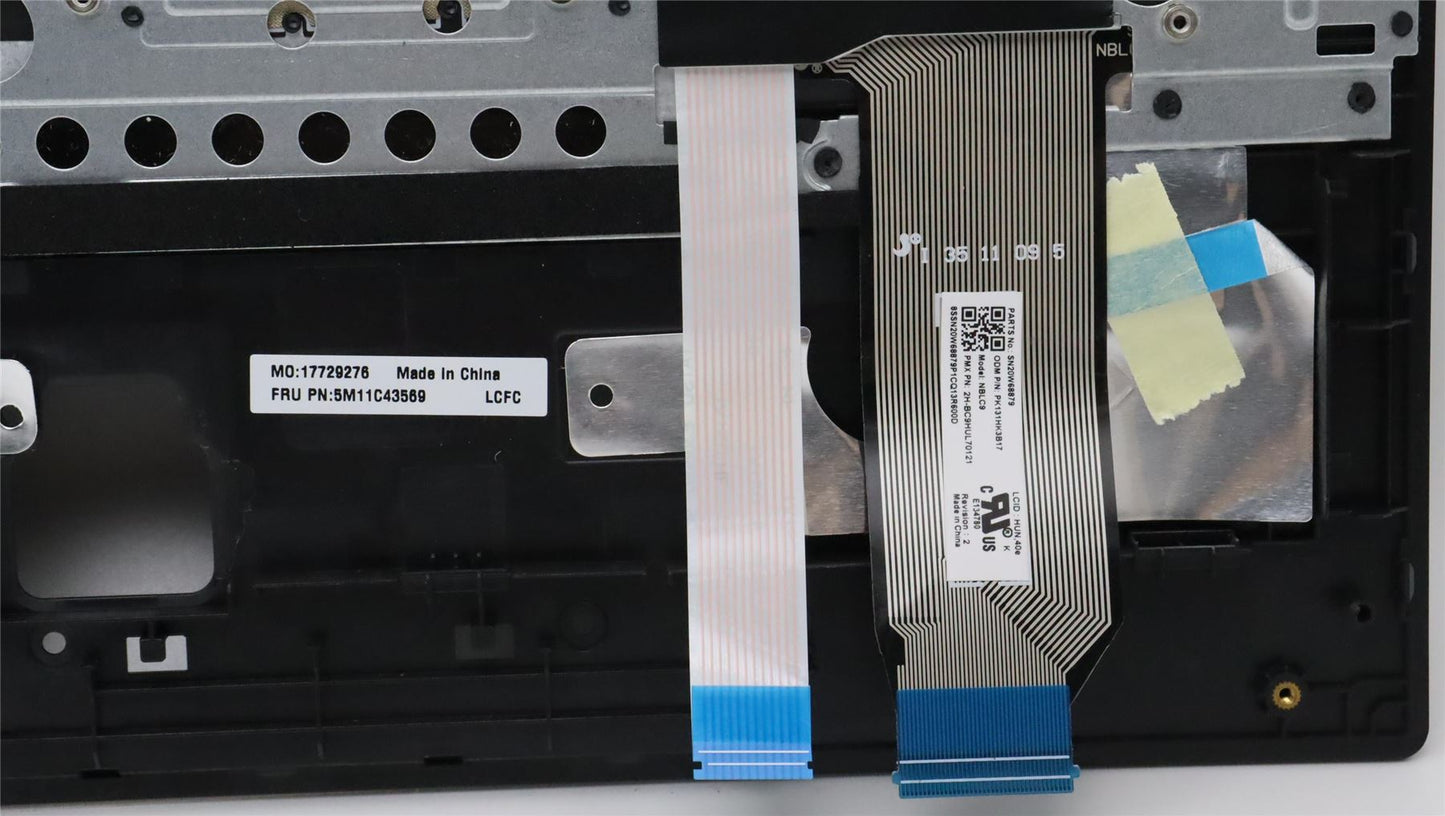 Lenovo MECH_ASM KB C HUN BKLT(PMX)PT UK BK 5M11C43569