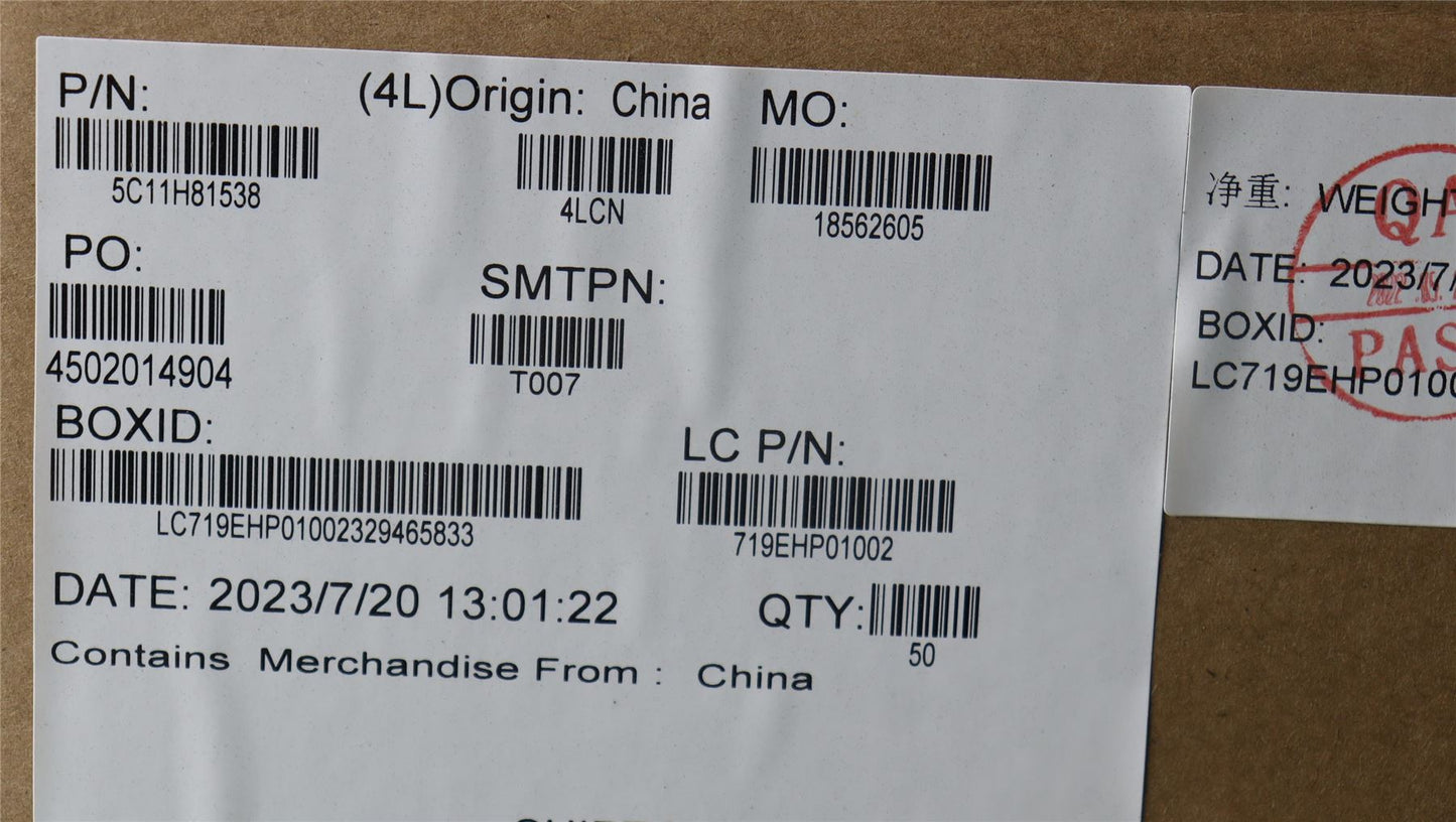 Lenovo CABLE FRU CABLE H-CONN SET M/B 5M AL 5C11H81538