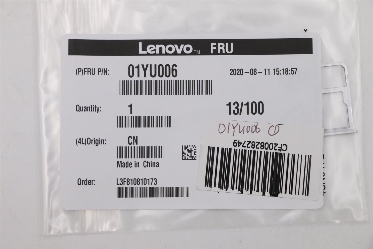 Lenovo 01YU006 TRAY,SIM,SD,NEC