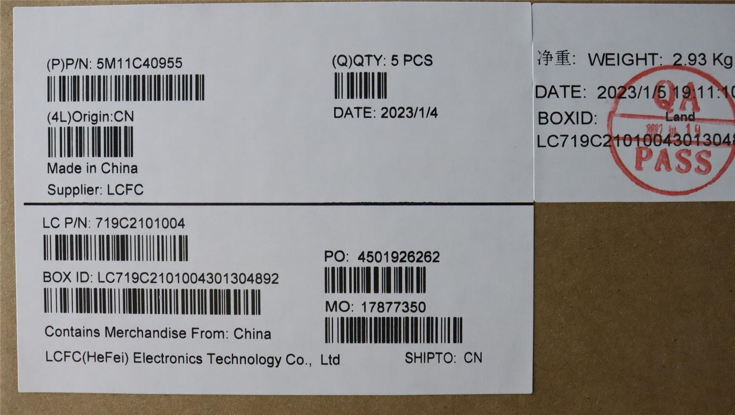 Lenovo ThinkPad X1 6th Gen Keyboard Palmrest Top Cover Spanish LA 5M11C40955
