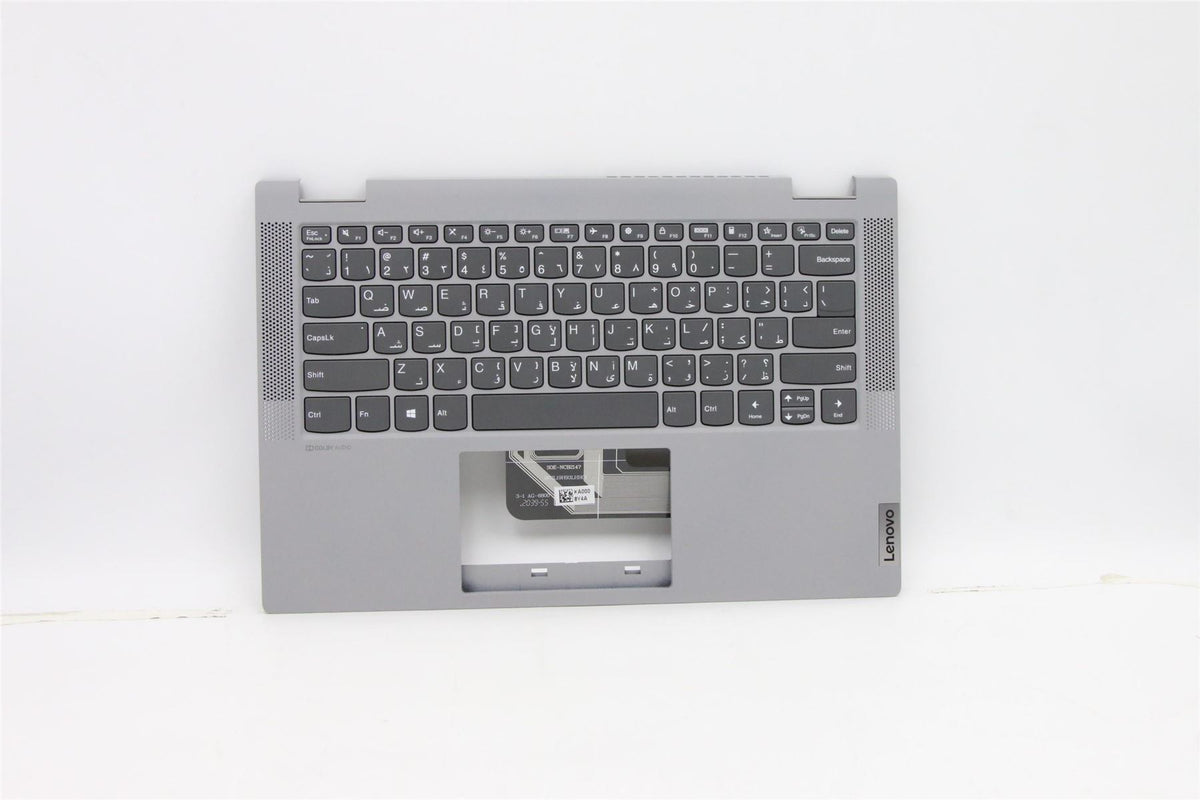 Lenovo IdeaPad 5-14ITL05 Palmrest Cover Keyboard Arabic Grey 5CB0Y85346