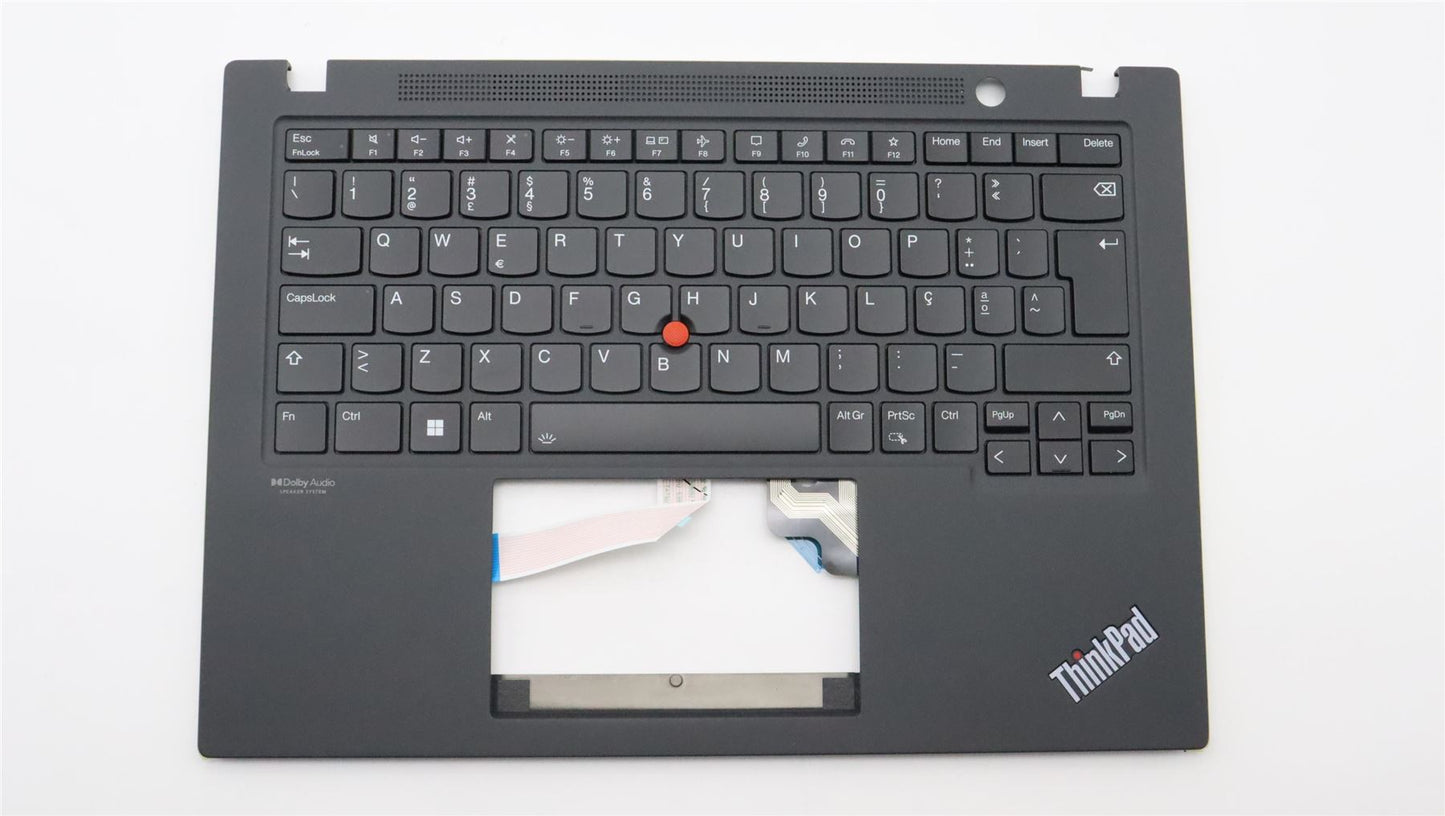 Lenovo ThinkPad T14s Gen 3 Palmrest Cover Keyboard Portuguese Black 5M11G27330