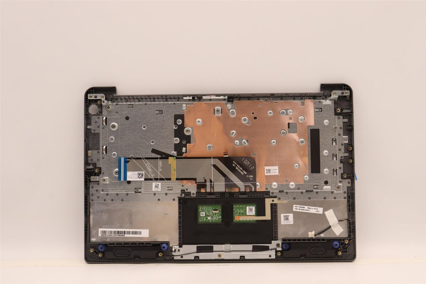 Lenovo IdeaPad 3 14IAU7 Palmrest Cover Touchpad Keyboard German Grey 5CB1H43471