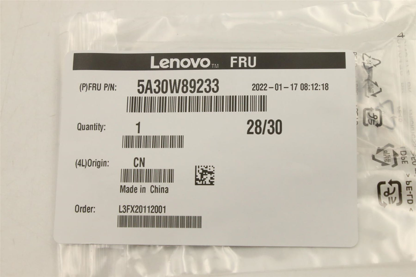 Lenovo ThinkCentre M60q M70q 3 M70q 4 Wi-Fi Wifi Wireless Antenna 5A30W89233