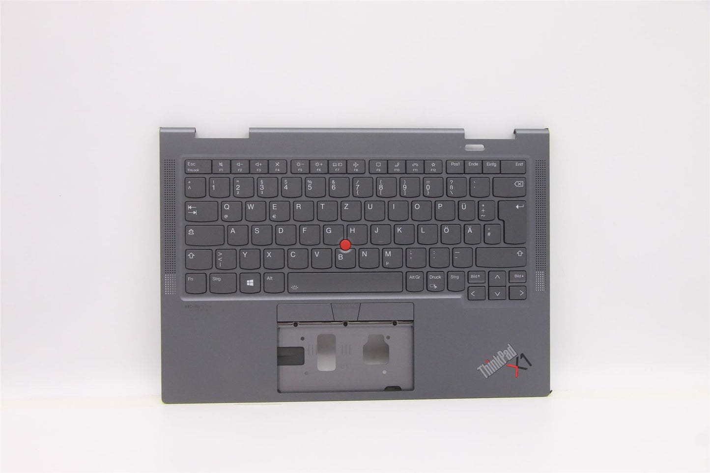 Lenovo Yoga X1 6th Keyboard Palmrest Top Cover German Grey Backlit 5M11C40999