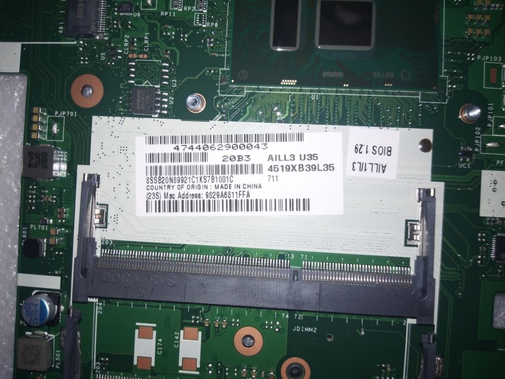 Lenovo ThinkPad L560 Motherboard Mainboard 01LV948