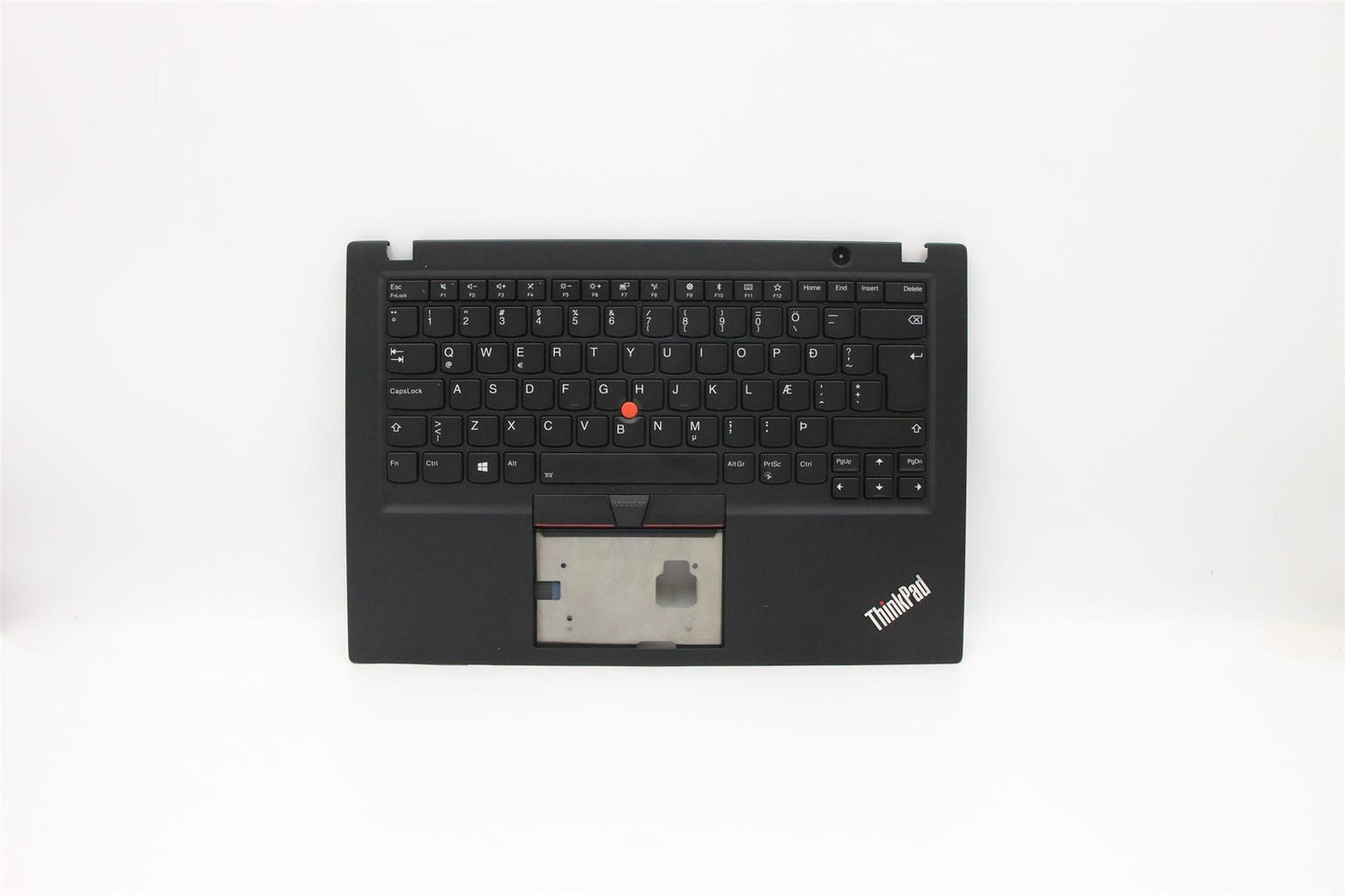 Lenovo ThinkPad T490s Keyboard Palmrest Top Cover Icelandic Black 02HM217