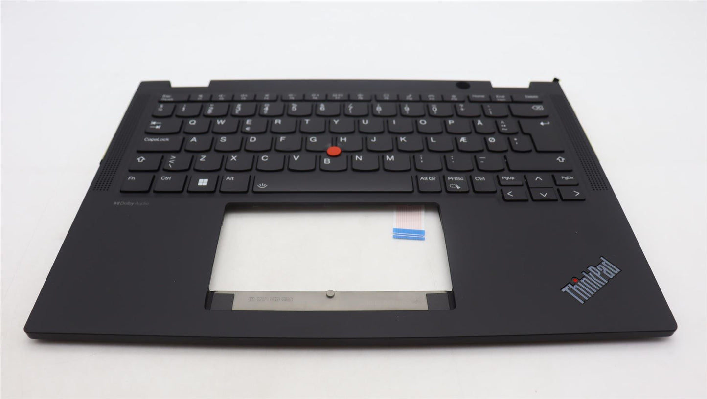 Lenovo ThinkPad X13 Gen 4 Keyboard Palmrest Top Cover Danish Black 5M11L64096