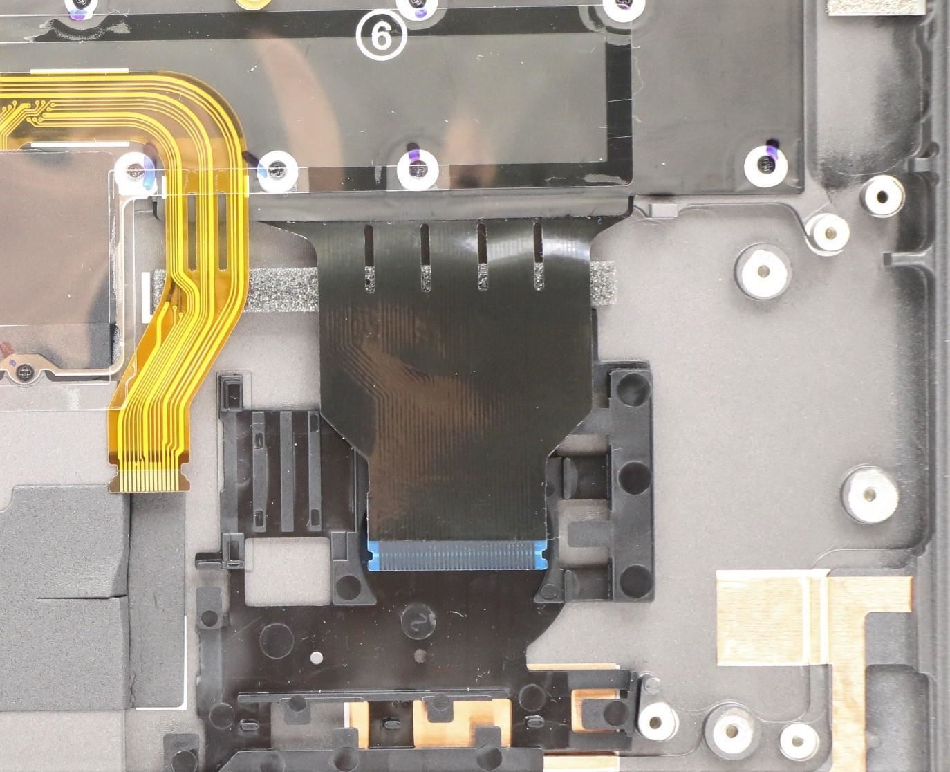 Lenovo Yoga X1 4th Keyboard Palmrest Top Cover Portuguese Grey 5M10V24934