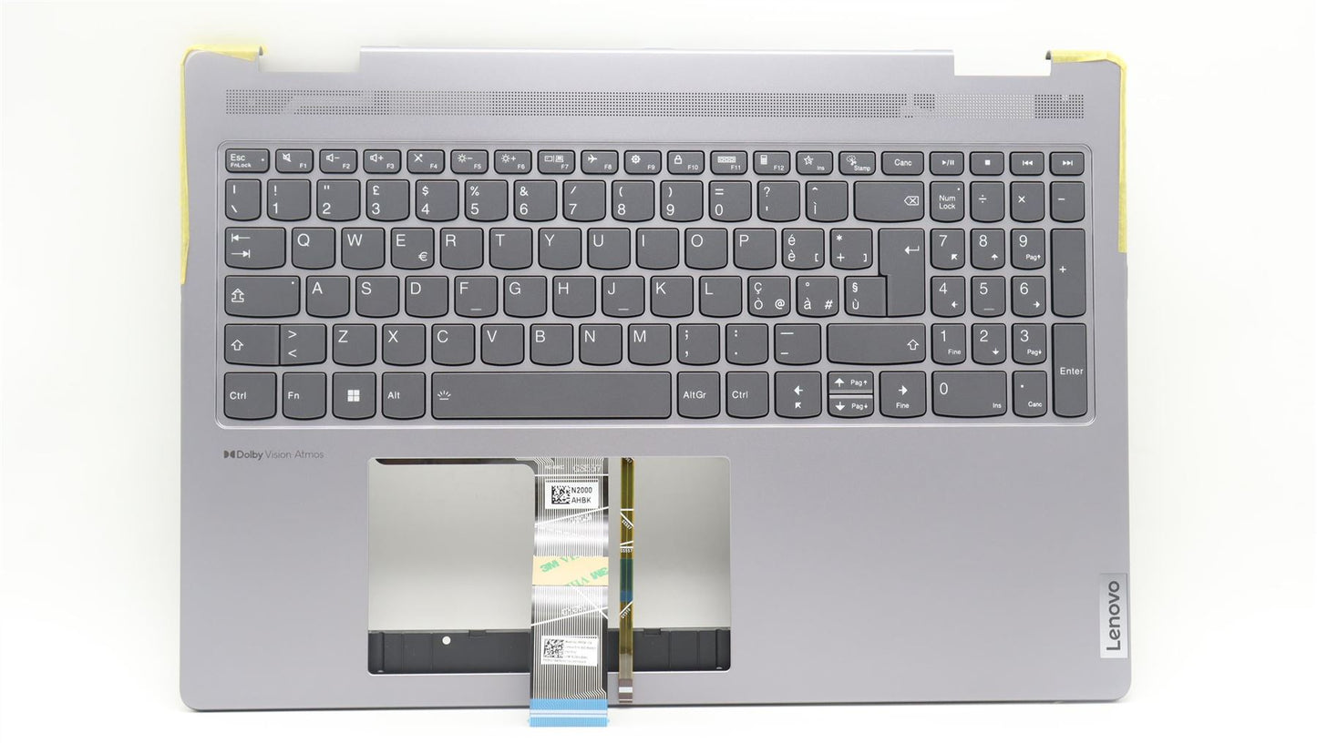 Lenovo Yoga 7 16IRL8 Keyboard Palmrest Top Cover Italian Arctic Grey 5CB1L37203