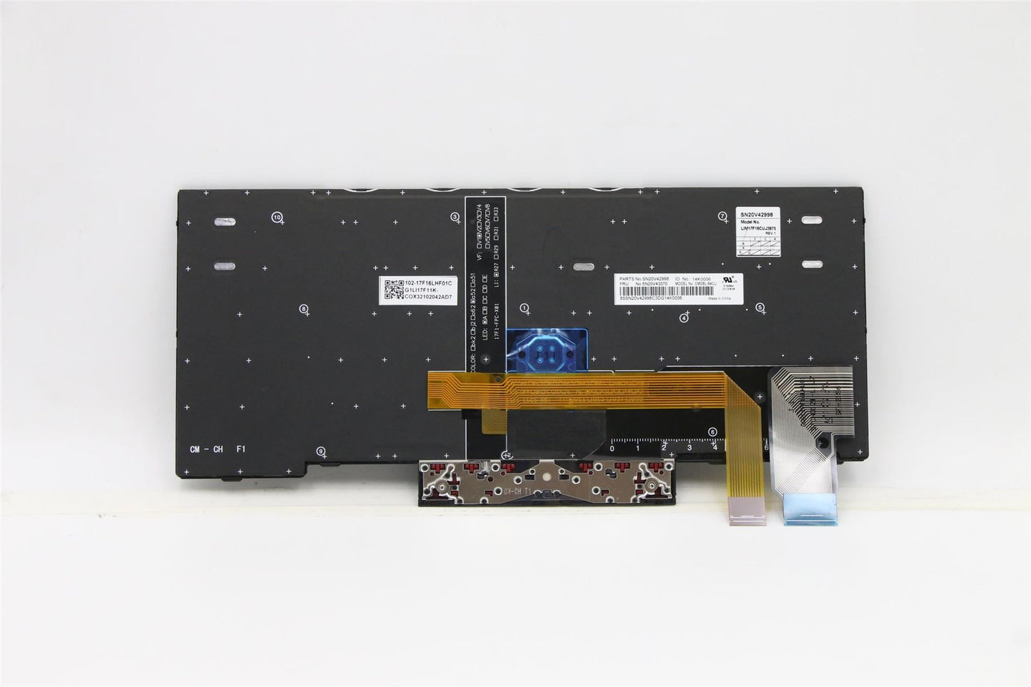 Lenovo ThinkPad L13 2 X13 Keyboard French Canadian Black Backlit 5N20V43070