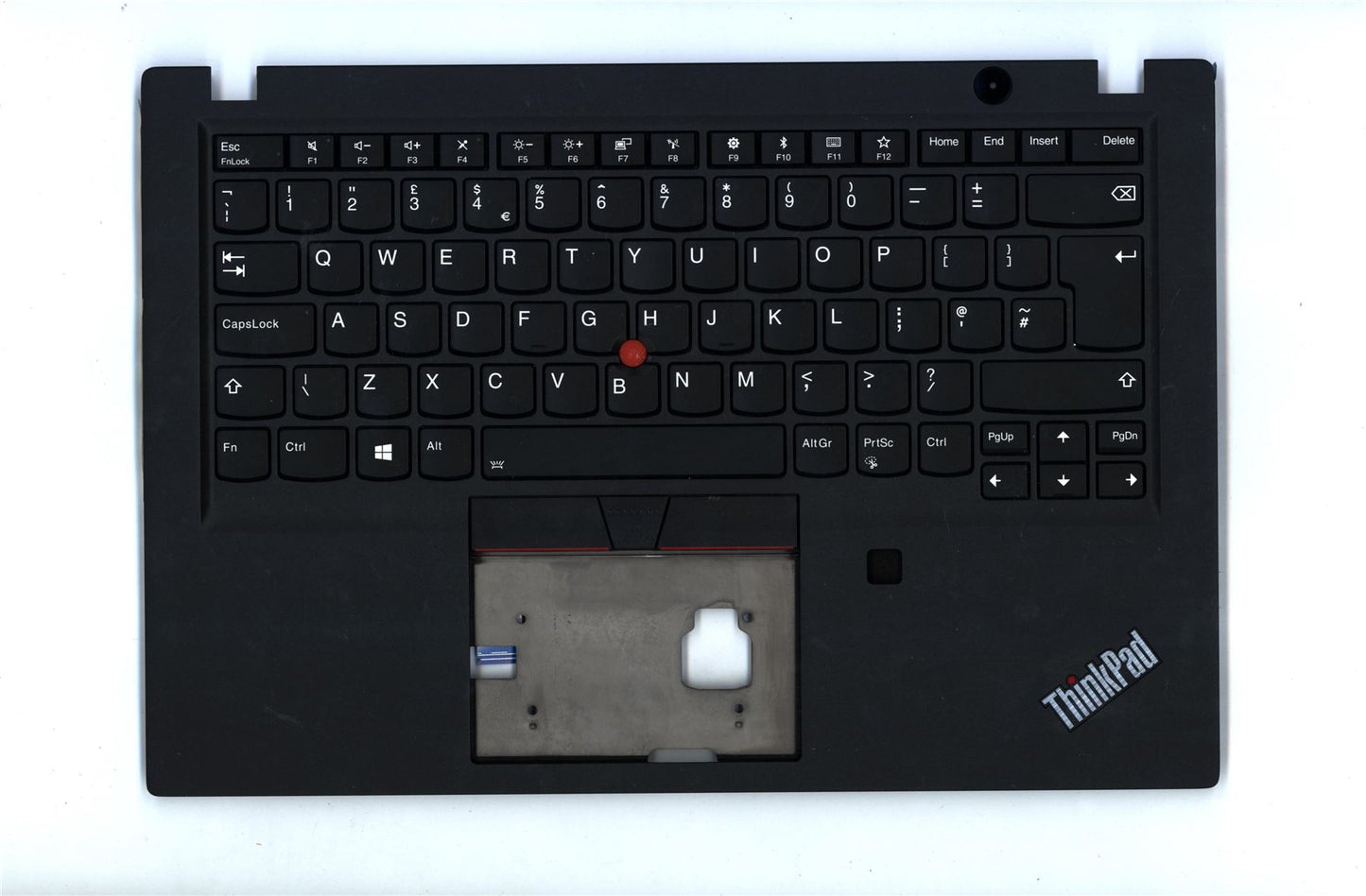 Lenovo ThinkPad T490s Keyboard Palmrest Top Cover UK Black Backlit 02HM307