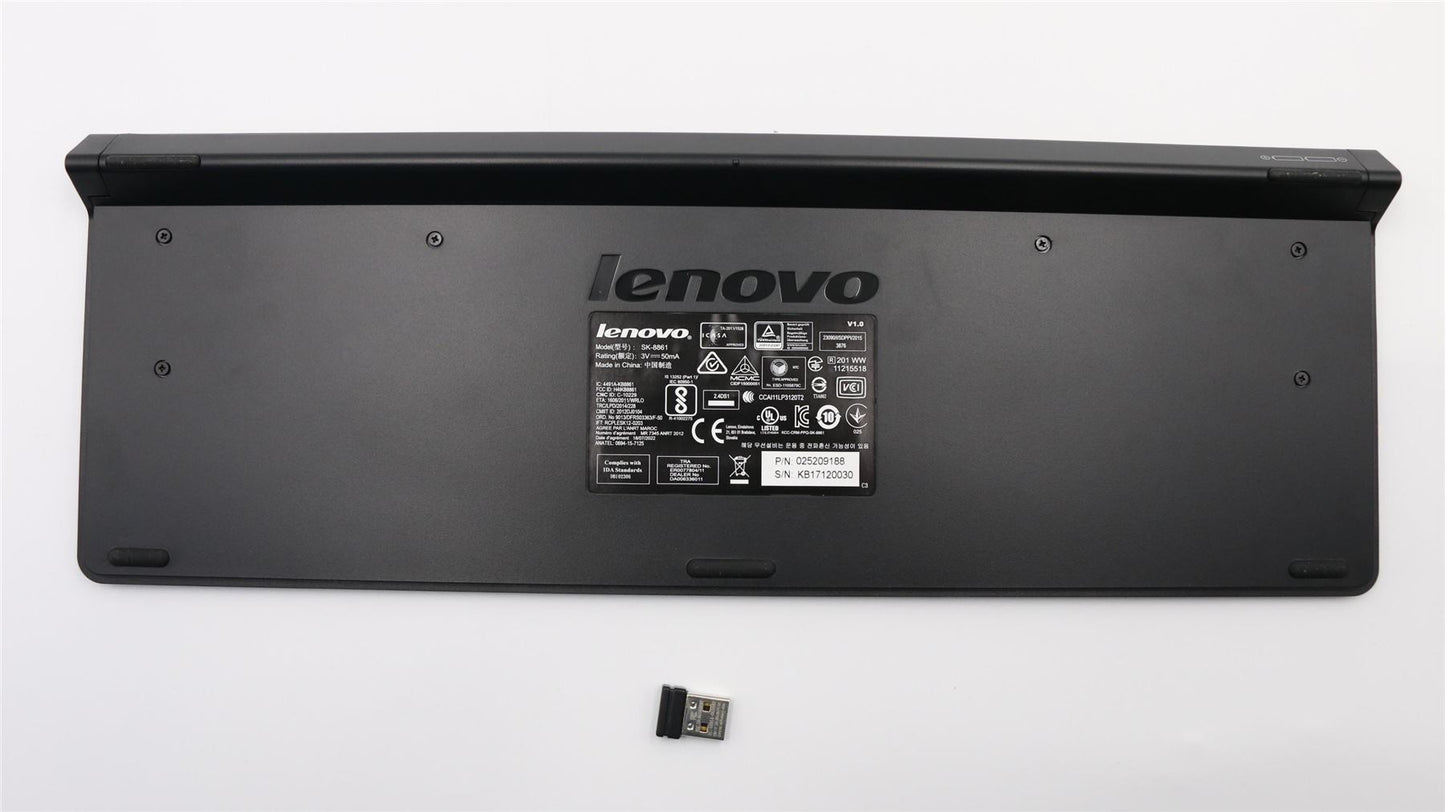 Lenovo IdeaCentre 610S-02ISH 510S-08ISH Wireless Keyboard Italian Black 01AH640