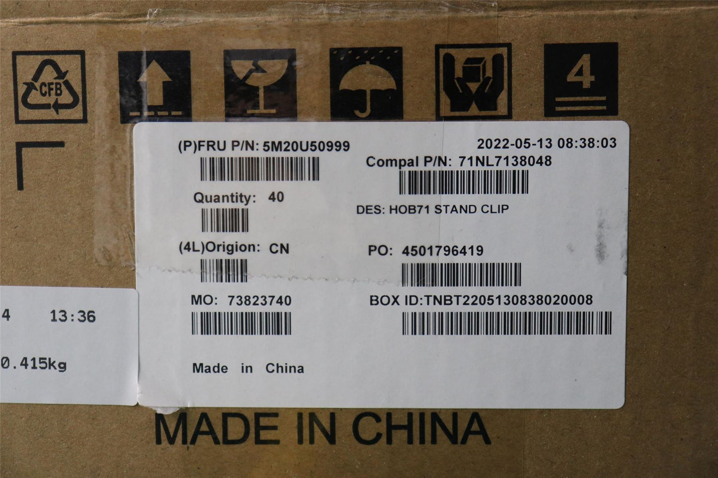 Lenovo stand clip A570 IAH7 5M20U50999