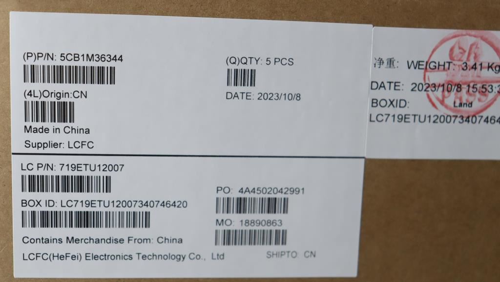 Lenovo IdeaPad 3 15IAH8 Palmrest Cover Touchpad Keyboard Arctic Grey 5CB1M36344