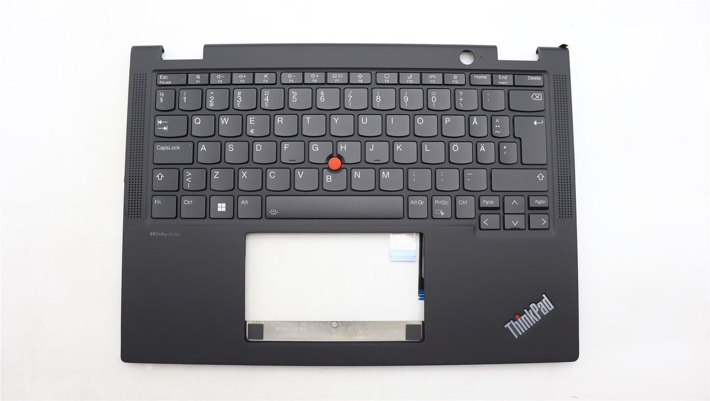 Lenovo Yoga X13 Gen 4 Palmrest Cover Keyboard Swedish Finnish Black 5M11L64277