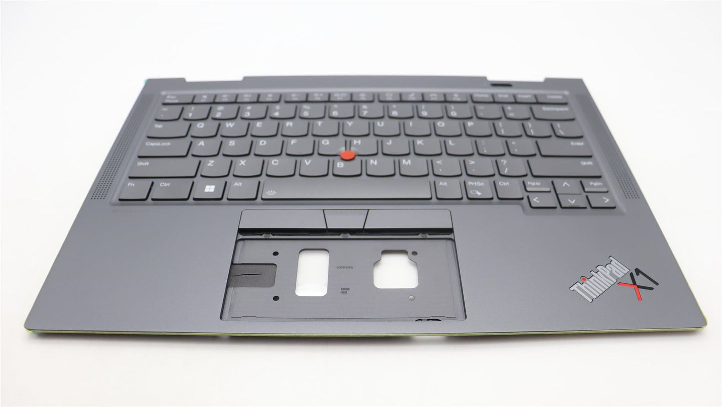 Lenovo Yoga X1 8th Gen Palmrest Cover Keyboard US Grey Backlit 5M11H62398