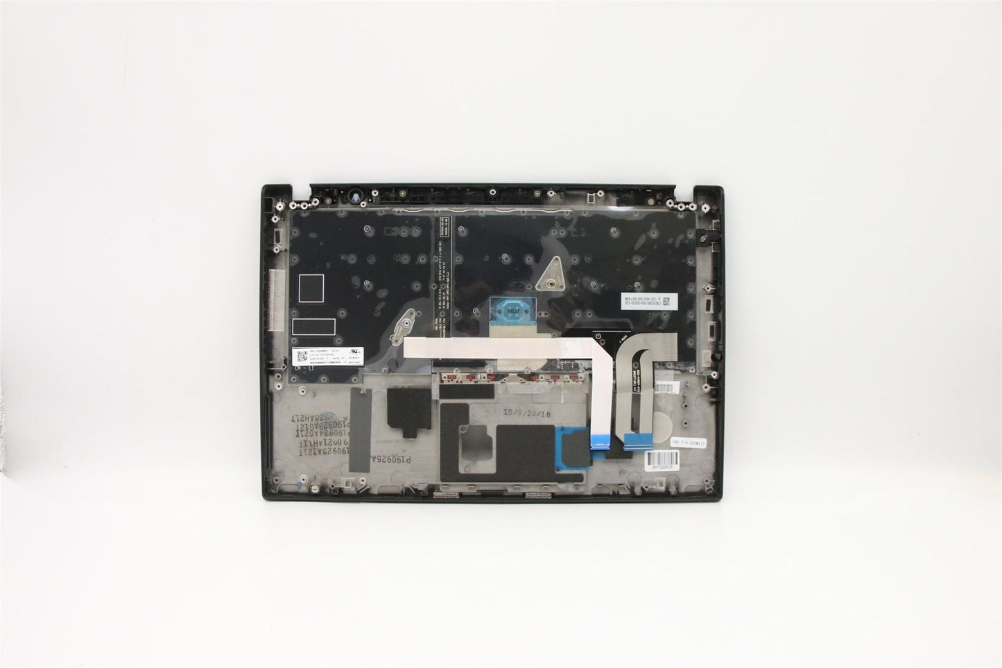 Lenovo ThinkPad T490s Keyboard Palmrest Top Cover Icelandic Black 02HM217