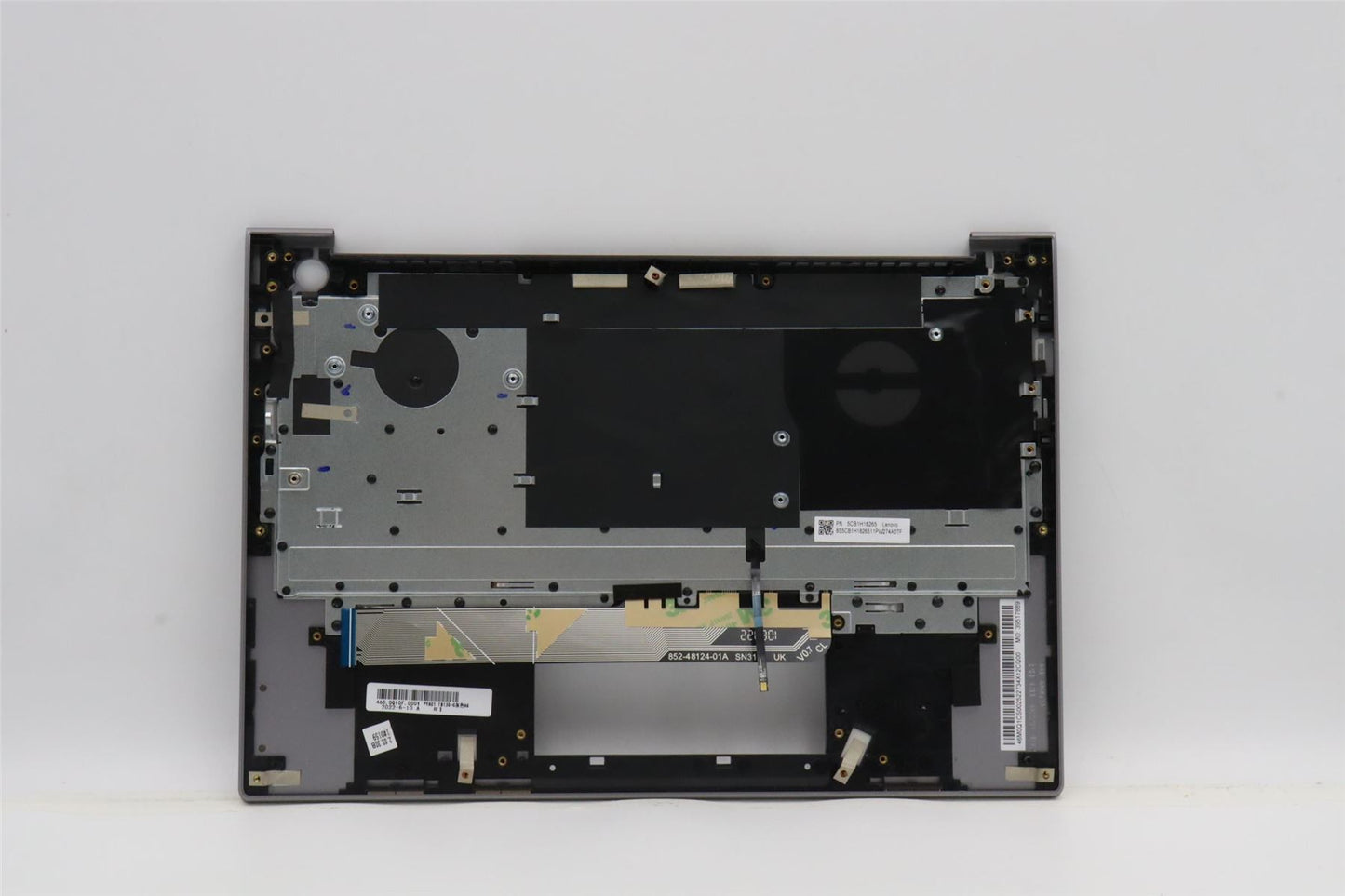 Lenovo ThinkBook 13s G4 IAP Palmrest Cover Keyboard Nordic Grey 5CB1H18265