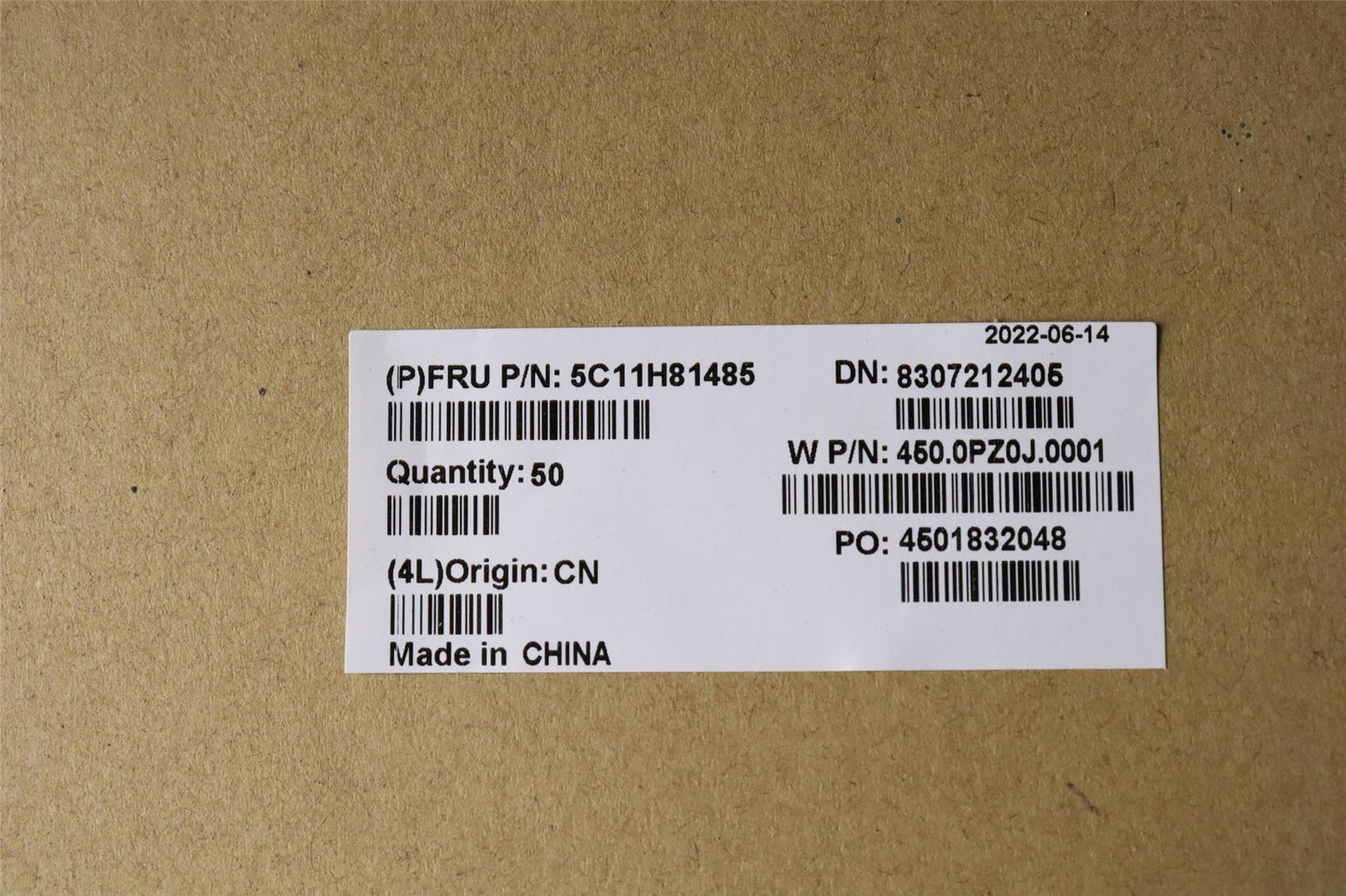 Lenovo FRU CABLE IO Board FPC, Primus 5C11H81485