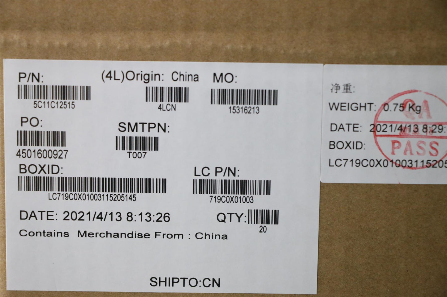 Lenovo ThinkPad T14s Gen 2 H-Conn Cable 5C11C12515