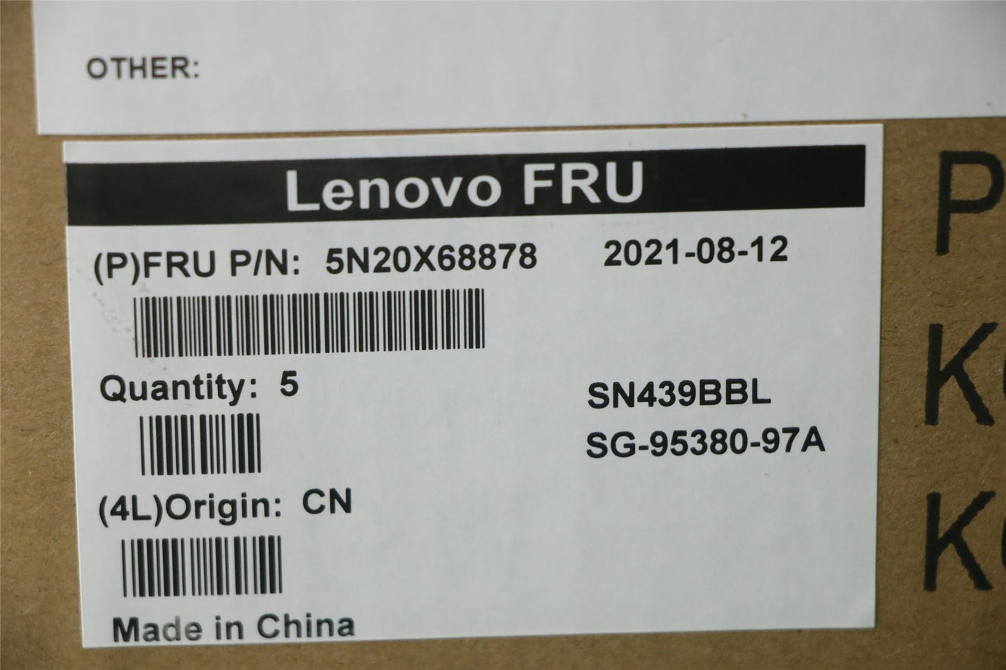 Lenovo NB_KYB CS20 FL-HC KBD LTN,BL,BK,FRA/ENG 5N20X68878