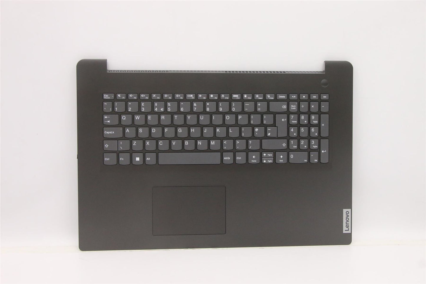Lenovo V17 G2 ITL Palmrest Cover Touchpad Keyboard UK Iron Grey 5CB1D01873