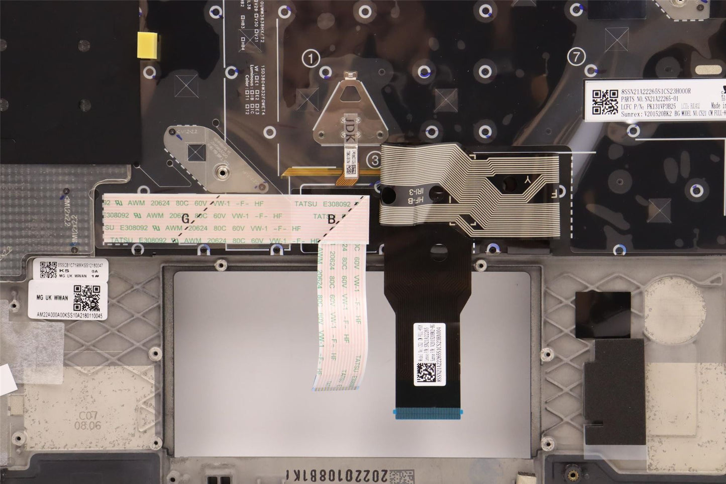 Lenovo MECH_ASM KBD W/C BUL BKLT(CHY) UKWWBK 5M11C48033