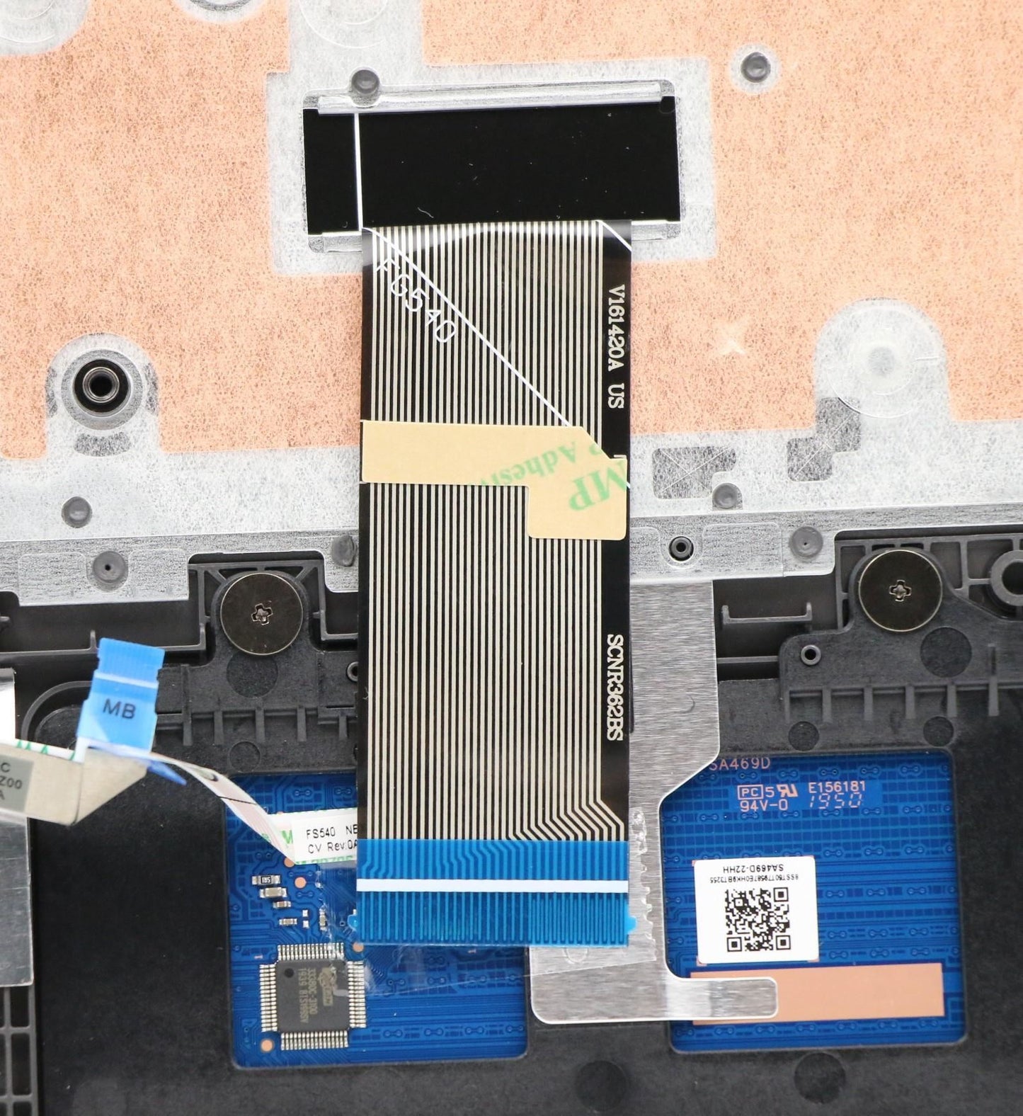 Lenovo V15-IIL Keyboard Palmrest Top Cover US International Grey 5CB0X57075