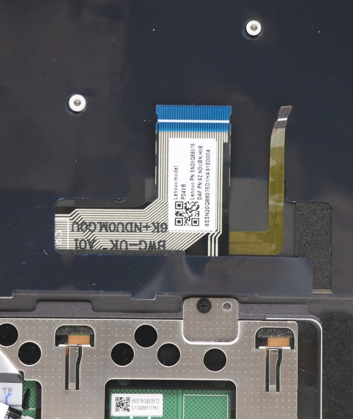 Lenovo Yoga C930-13IKB Tastatur Handballenauflage Obere Abdeckung Bulgairian Schwarz 5CB0S72631