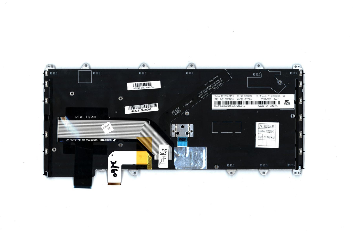 Lenovo Yoga 370 Keyboard Czech Slovakian Black Backlit 01EN410