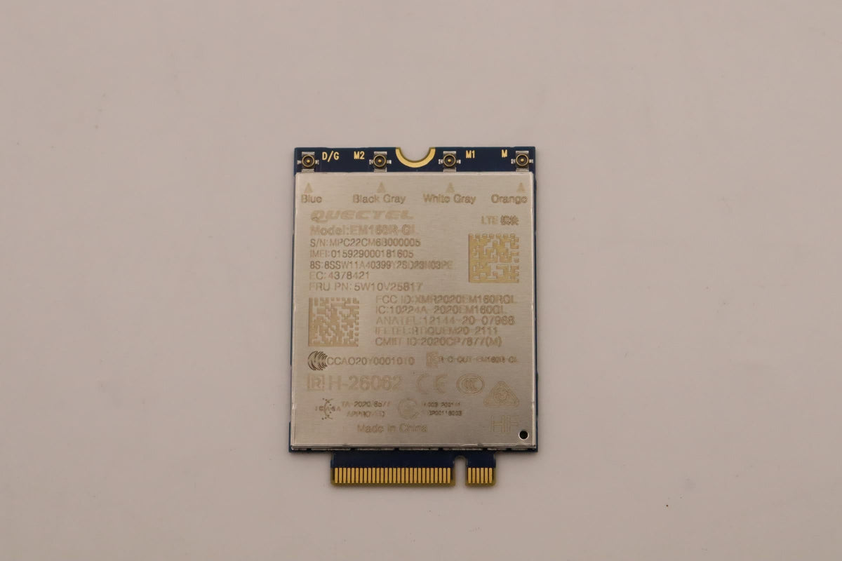Lenovo Wireless,WAN,QTL,EM160R-GLCN Qualcomm Board 5W10V25817