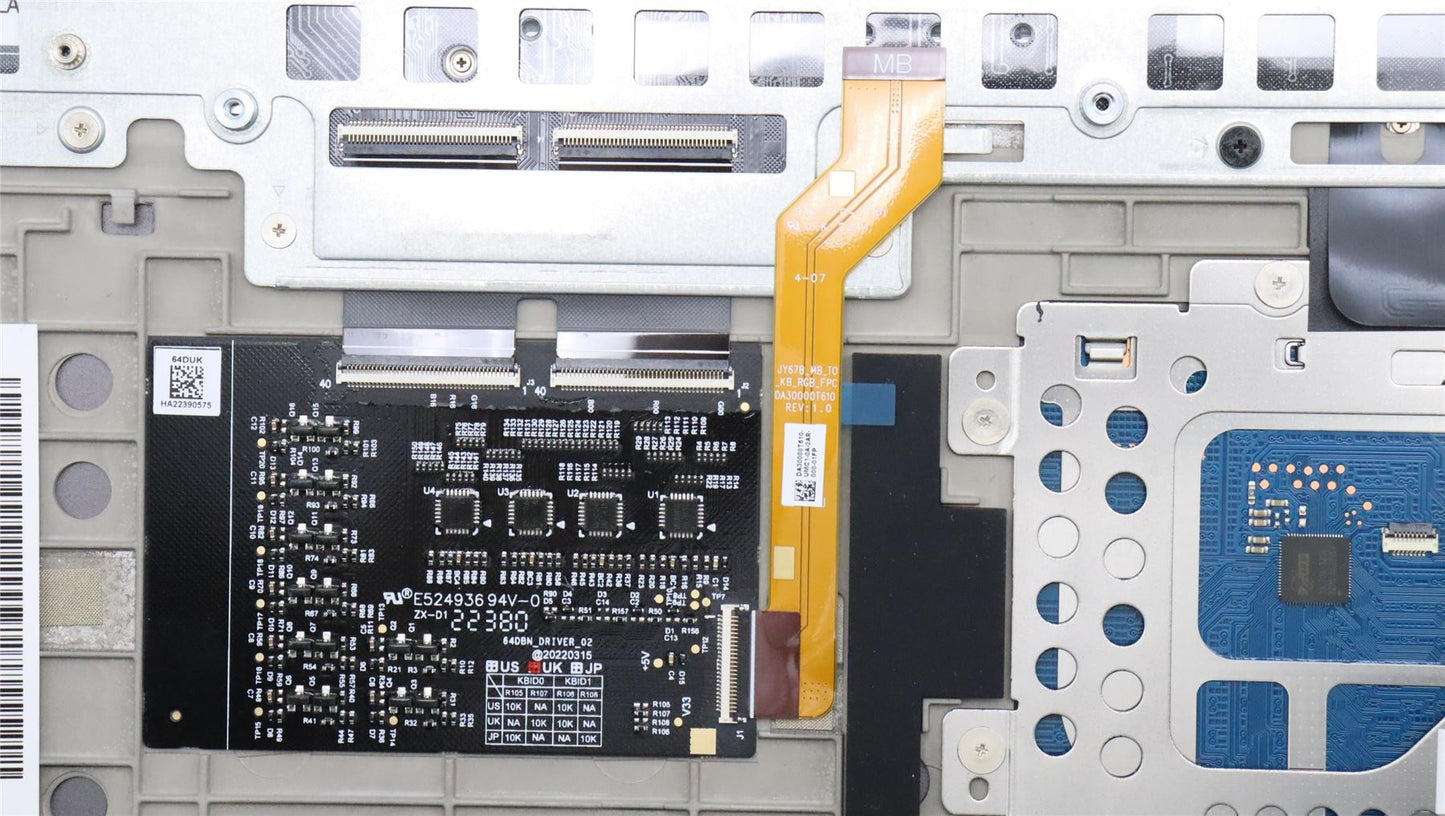 Lenovo Upper Case ASM_SPA L82TF RGBSG 5CB1J04336