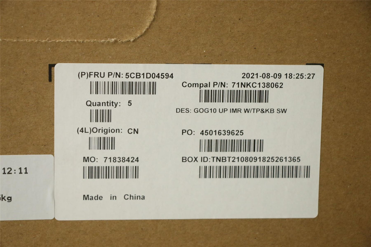 Lenovo IdeaPad 3-15IHU6 3-15ACH6 Palmrest Cover Touchpad Keyboard 5CB1D04594