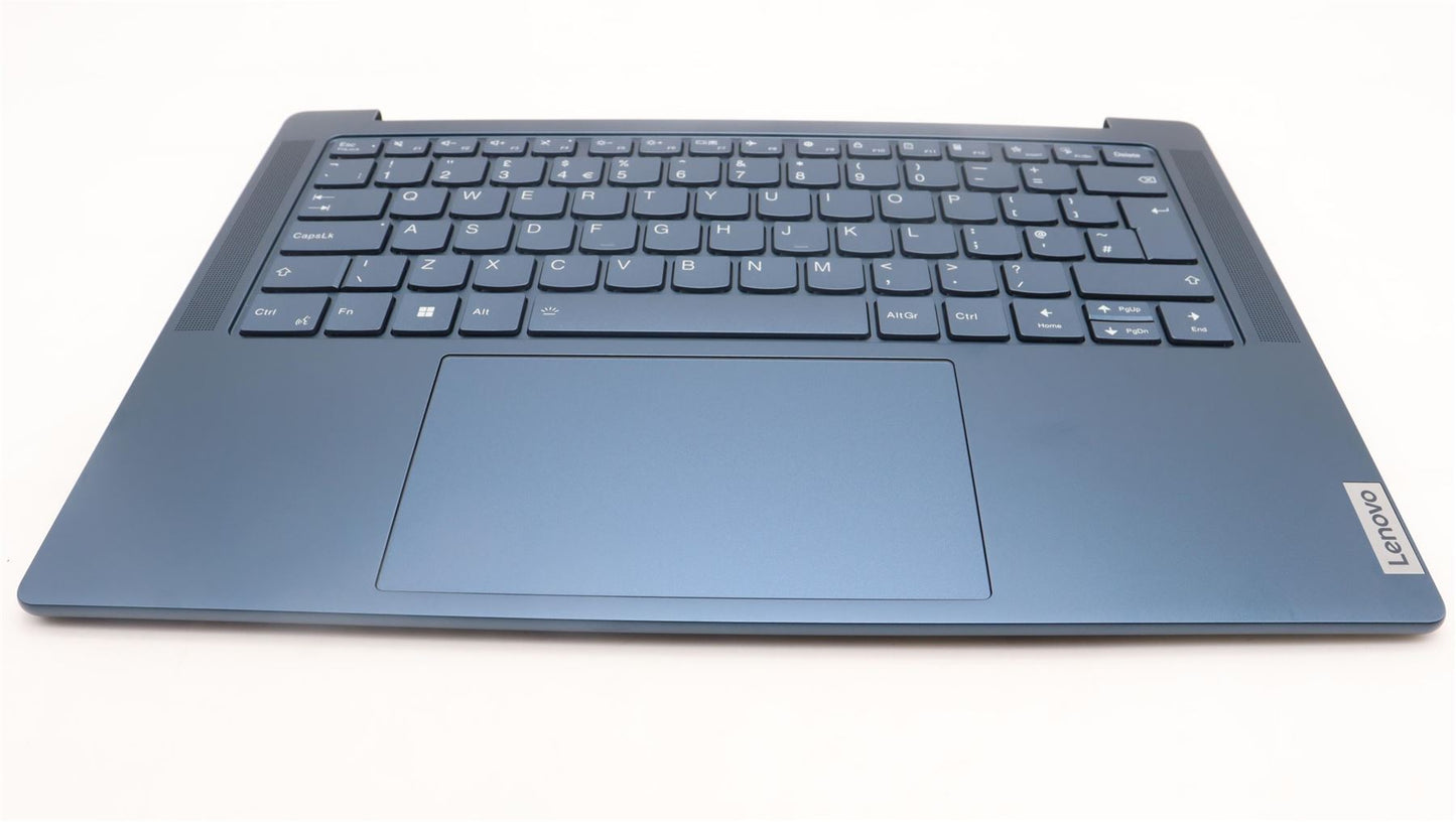 Lenovo Yoga 7 14ARP8 Palmrest Cover Touchpad Keyboard UK Tidal Teal 5CB1L50360