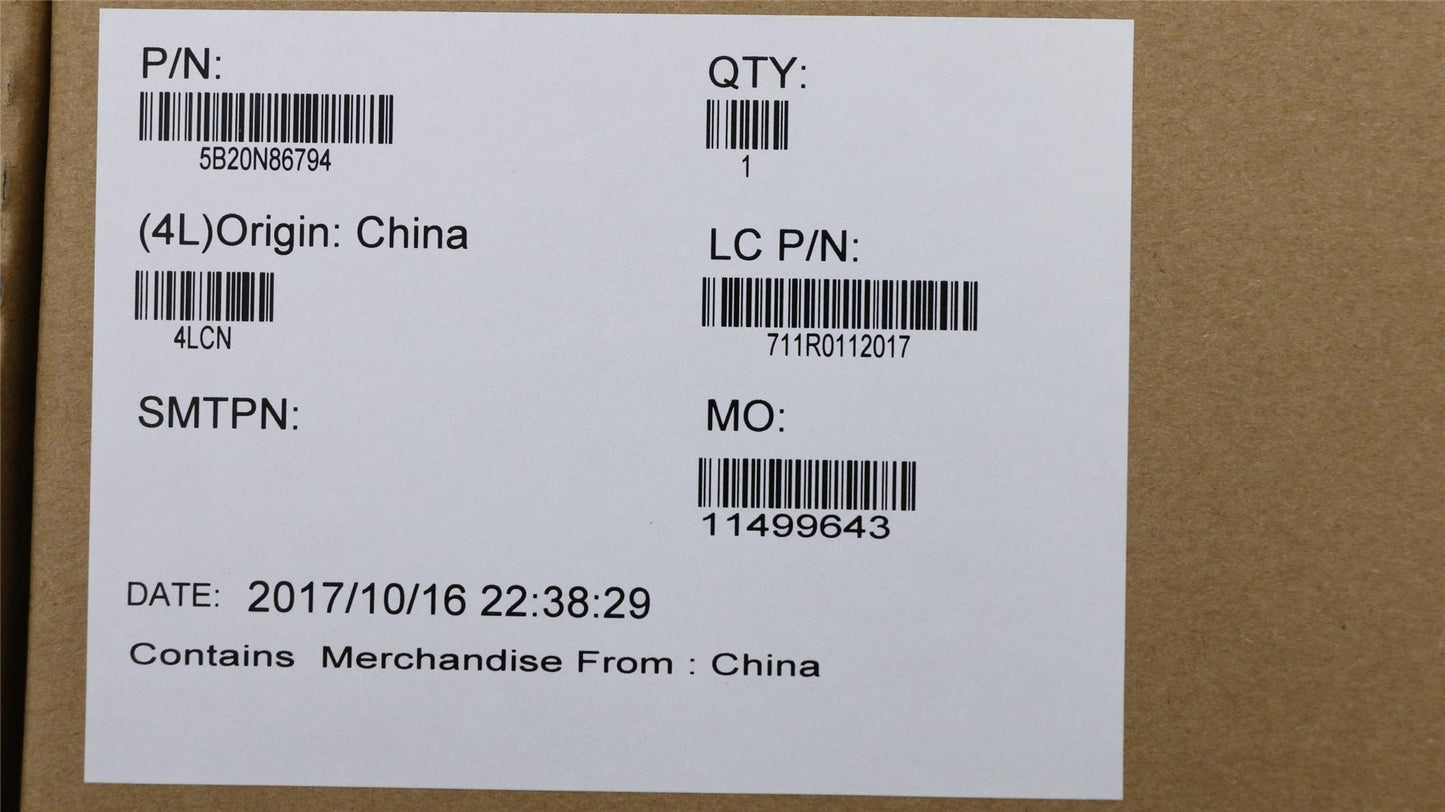 Lenovo MBL80XHMB242I36006UGMR1_2G4GWIN 5B20N86794