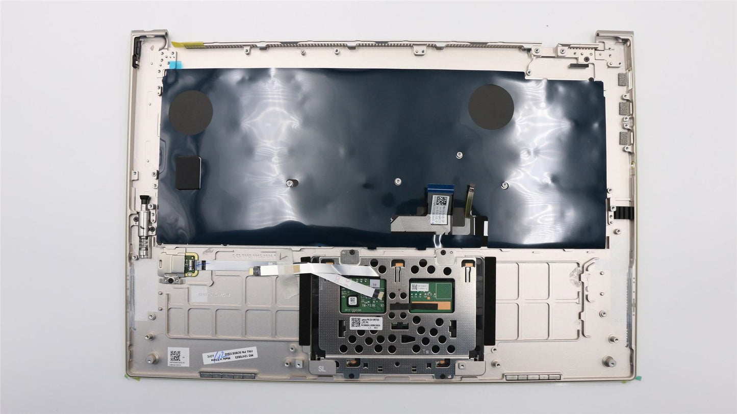 Lenovo Yoga C930-13IKB Keyboard Palmrest Top Cover Spanish Silver 5CB0S72642