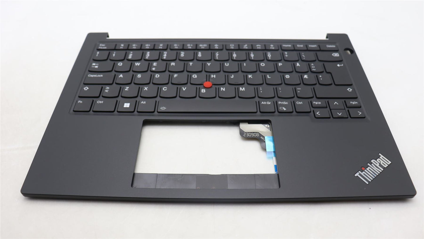Lenovo ThinkPad E14 Gen 5 Keyboard Palmrest Top Cover Norwegian Black 5M11L92560