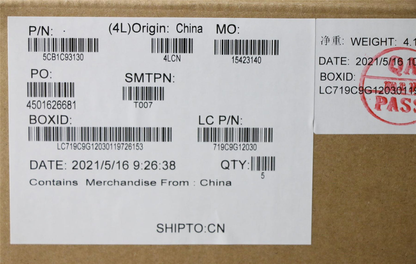 Lenovo Legion 5 Pro-16ACH6 Keyboard Palmrest Top Cover US Grey 5CB1C93130