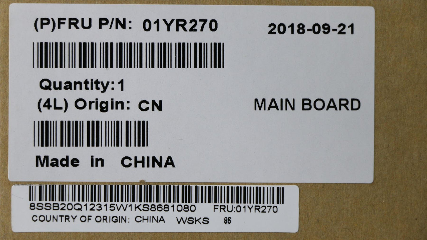 Lenovo ThinkPad T580 Motherboard Mainboard UMA intelI58250U 01YR270