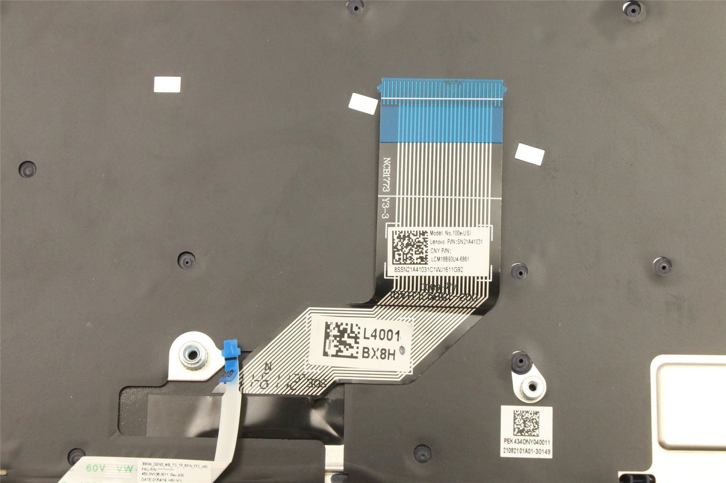 Lenovo 300w Gen 3 500w Gen 3 Palmrest Cover Keyboard US Black 5M11C85615