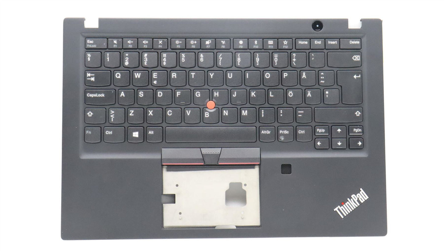 Lenovo ThinkPad T495s Keyboard Palmrest Top Cover Swedish Finnish 5M11A08448