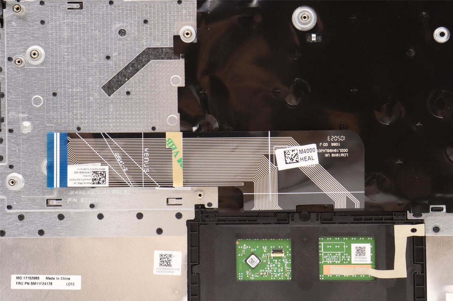 Lenovo MECH_ASM FRU KB w/Cc UKE(Chi)FPR UK BK 5M11F24178