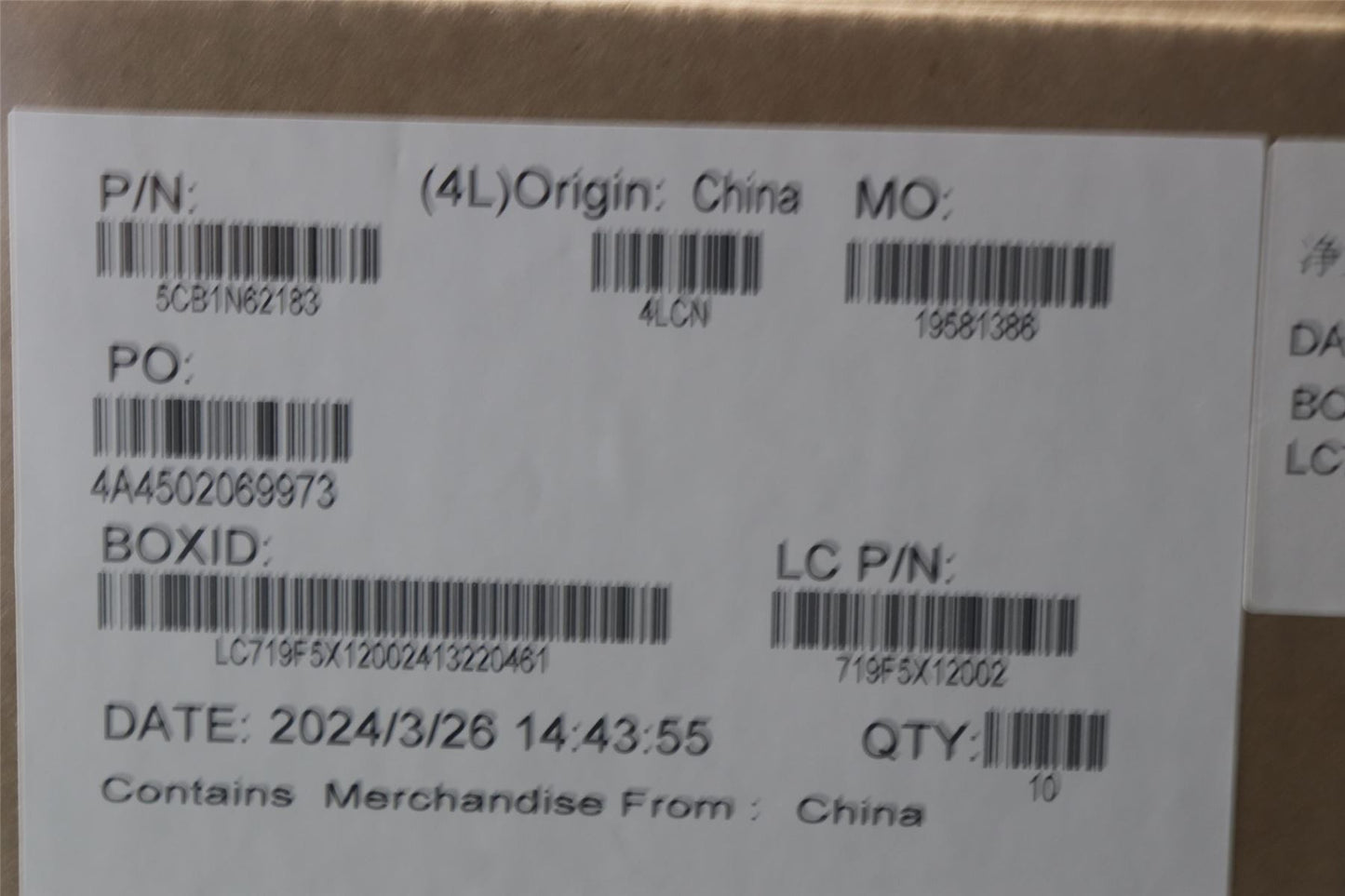 Lenovo COVER L 83DN STRIP_COVER BEZEL 5CB1N62183