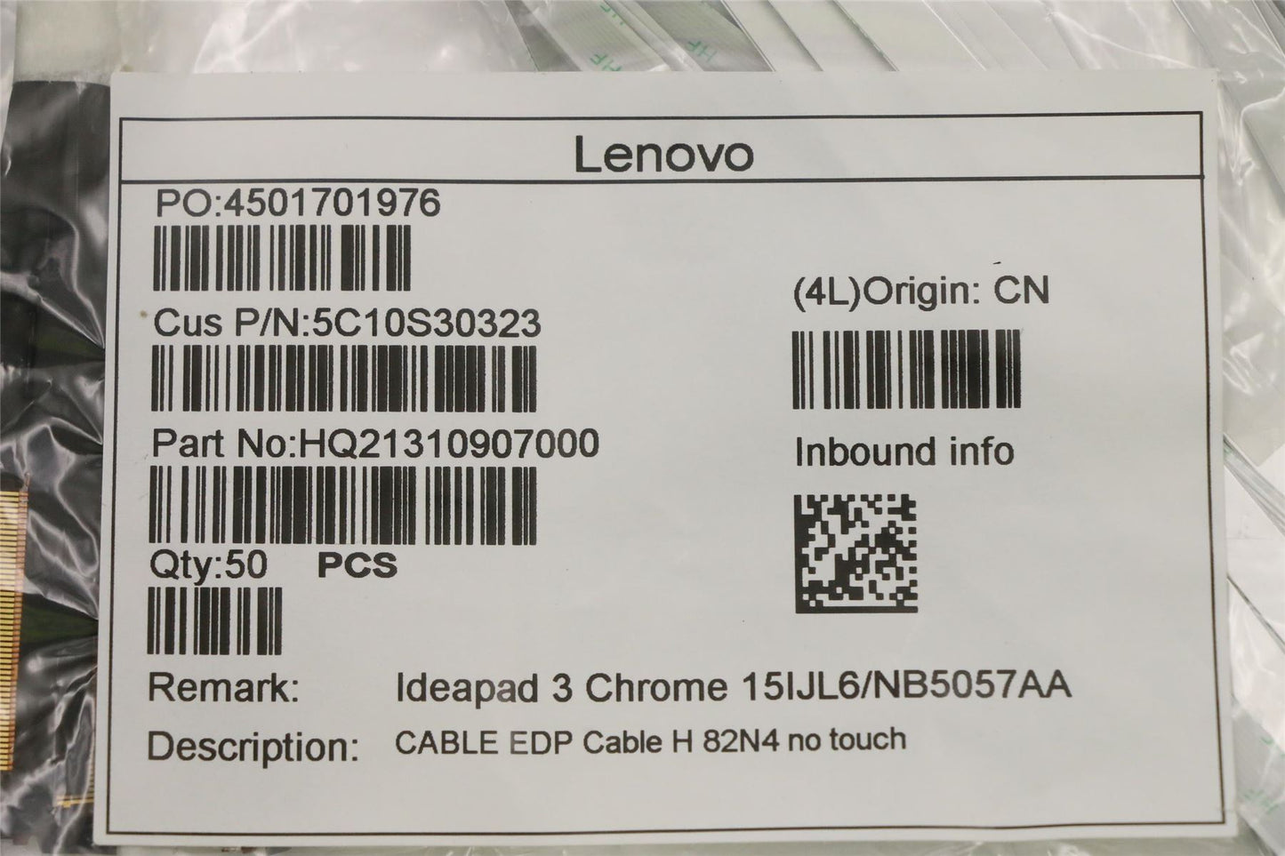 Lenovo IdeaPad 3 15IJL6 Cable Lcd Screen Display LED 5C10S30323