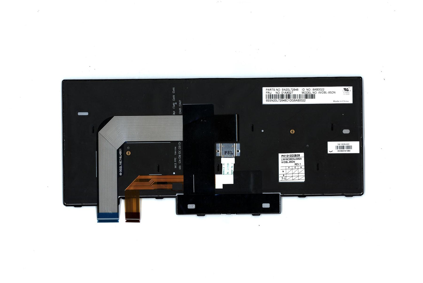Lenovo ThinkPad T470 A475 Keyboard Nordic Black Backlit 01AX527