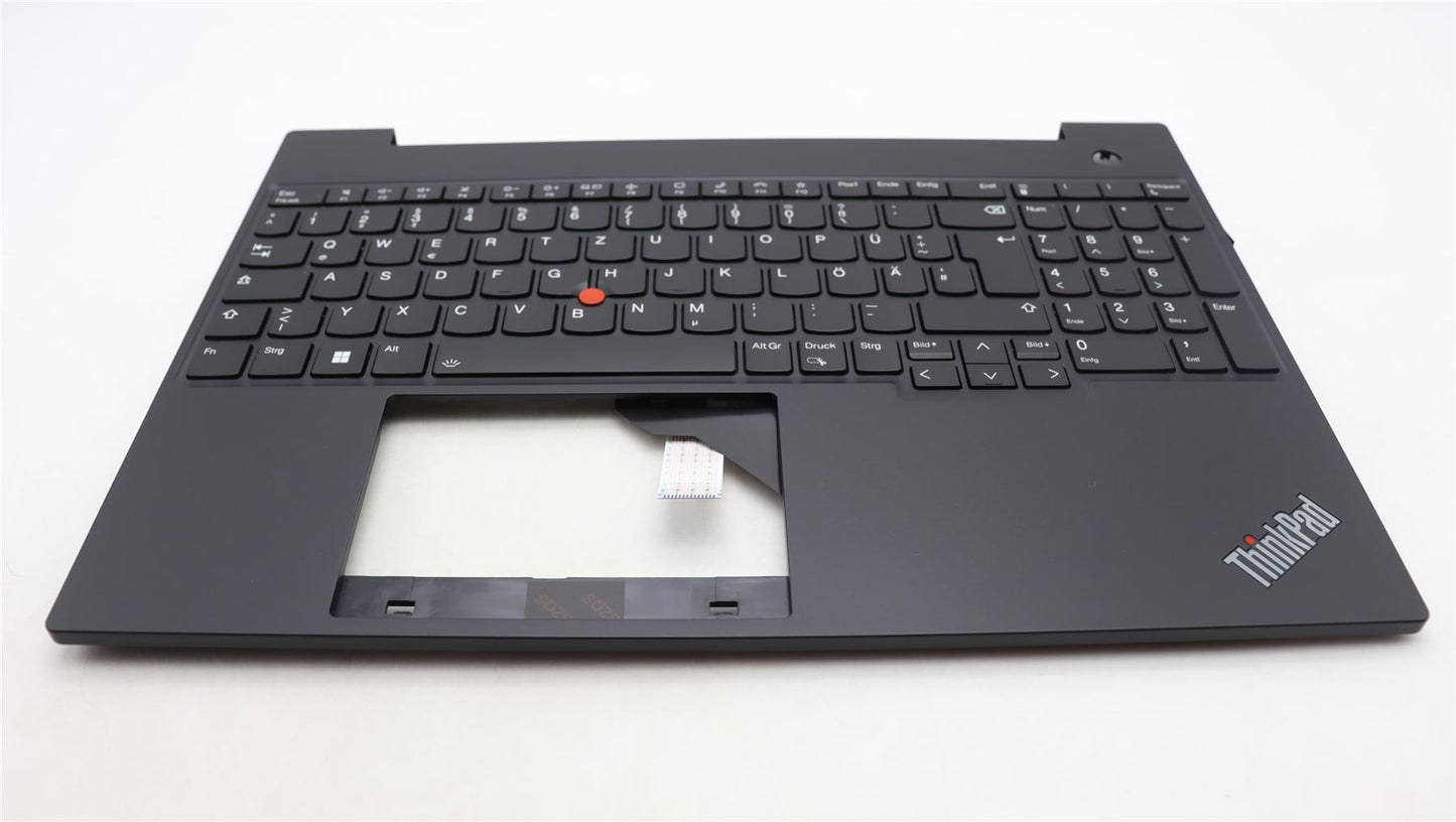 Lenovo ThinkPad E16 Gen 1 Palmrest Cover Keyboard German Black 5M11L65215